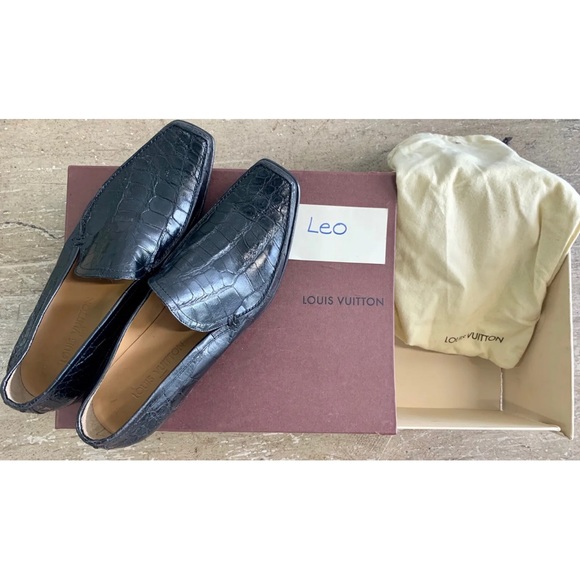 Louis Vuitton Black Crocodile Loafers 10 Harry Connick Jr Will&Grace S6 Ep5 - Picture 2 of 11